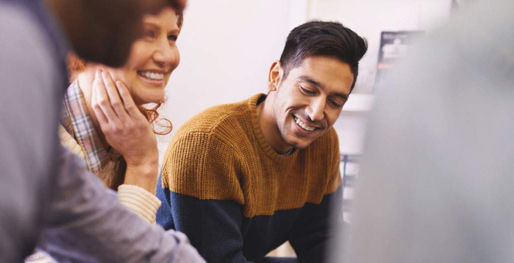 Man at group therapy session