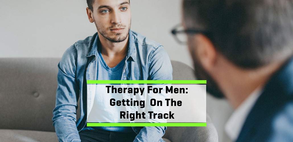 Man talking with therapist